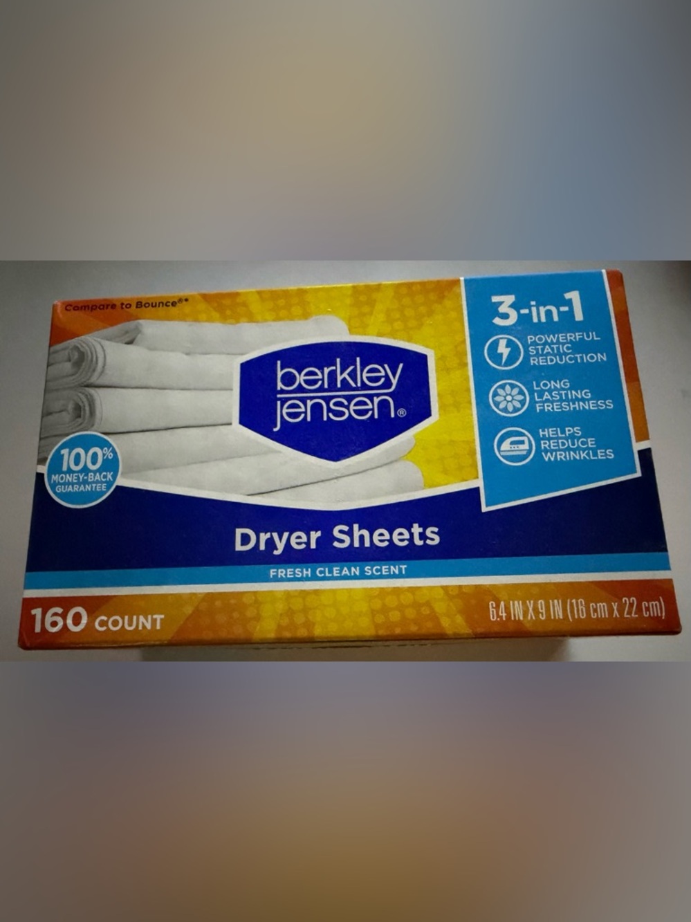 berkley jensen White Dryer Sheets - Fresh Clean Scent (160 Count)